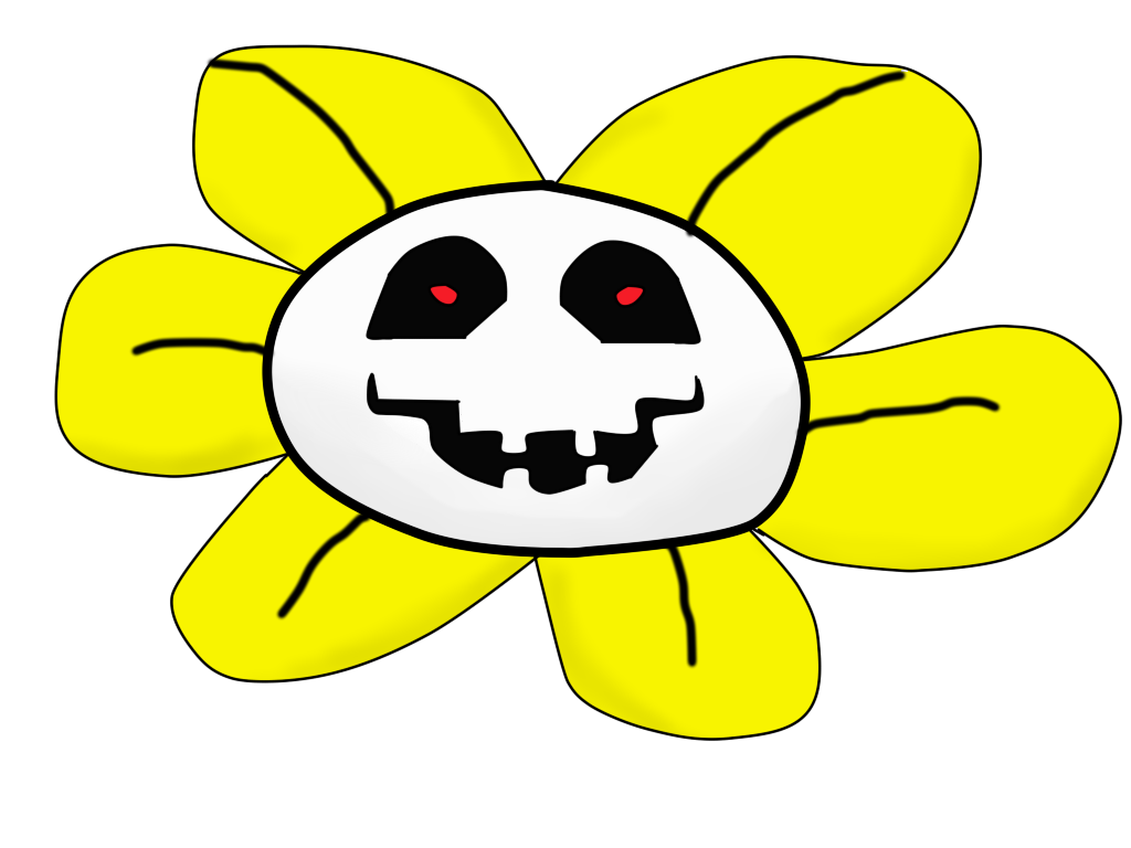 Flowey's TV face by Ludbro on DeviantArt