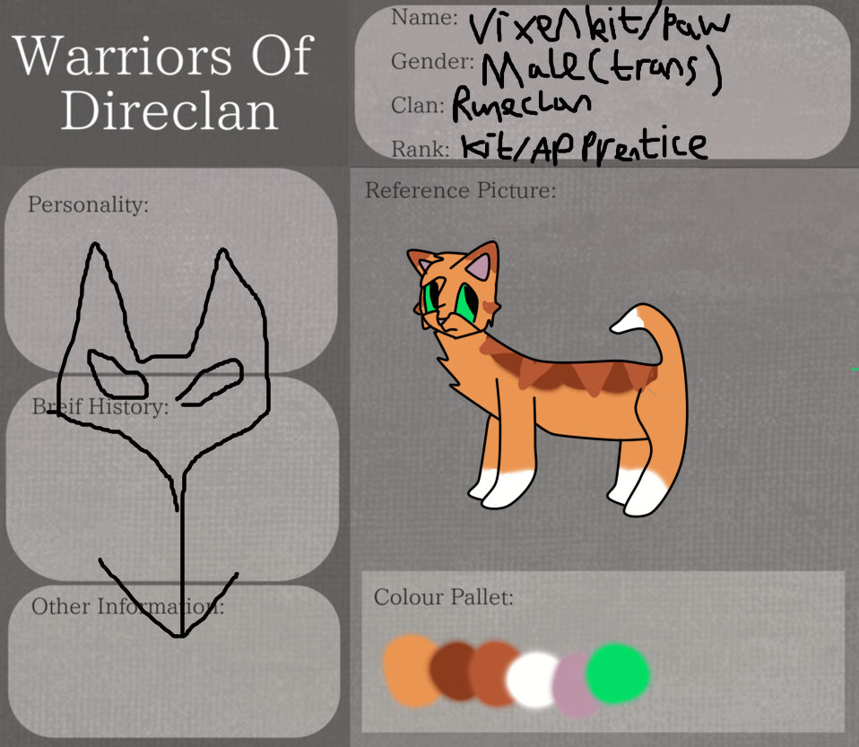 Vixenkit Runeclan Warrior Cats By Batzoro On Deviantart Vixenkit Runeclan Warrior Cats By Batzoro On Deviantart