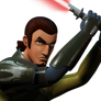 Kanan With Sith Eyes And Red Lightsaber