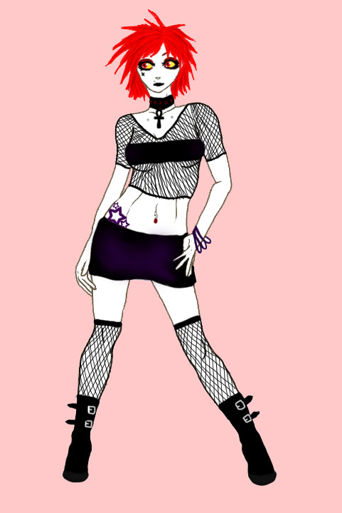 Goth Girl Adoptable CLOSED