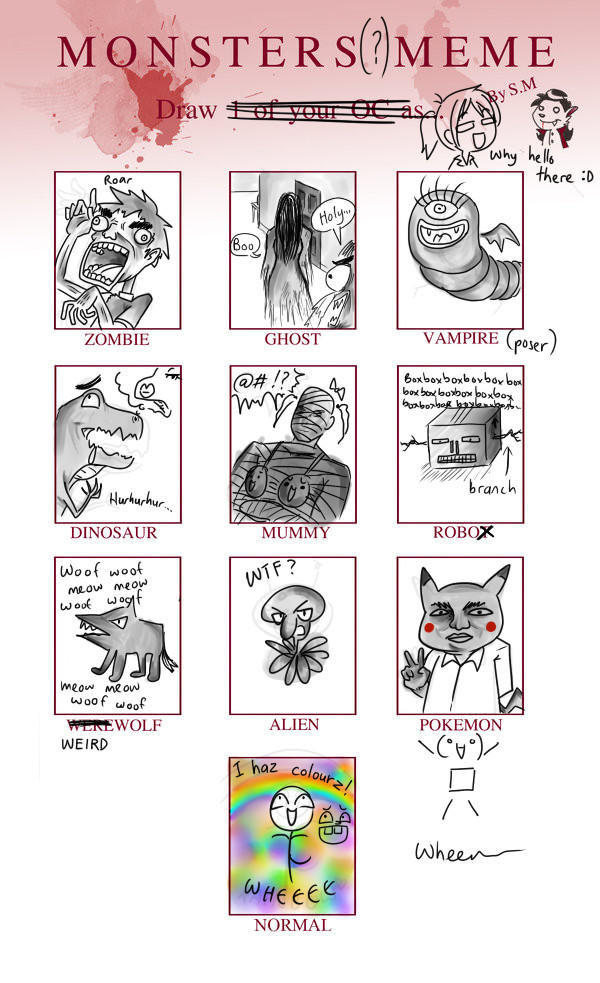 Meme Monster Code Monsters Meme by xDoodleZx on DeviantArt