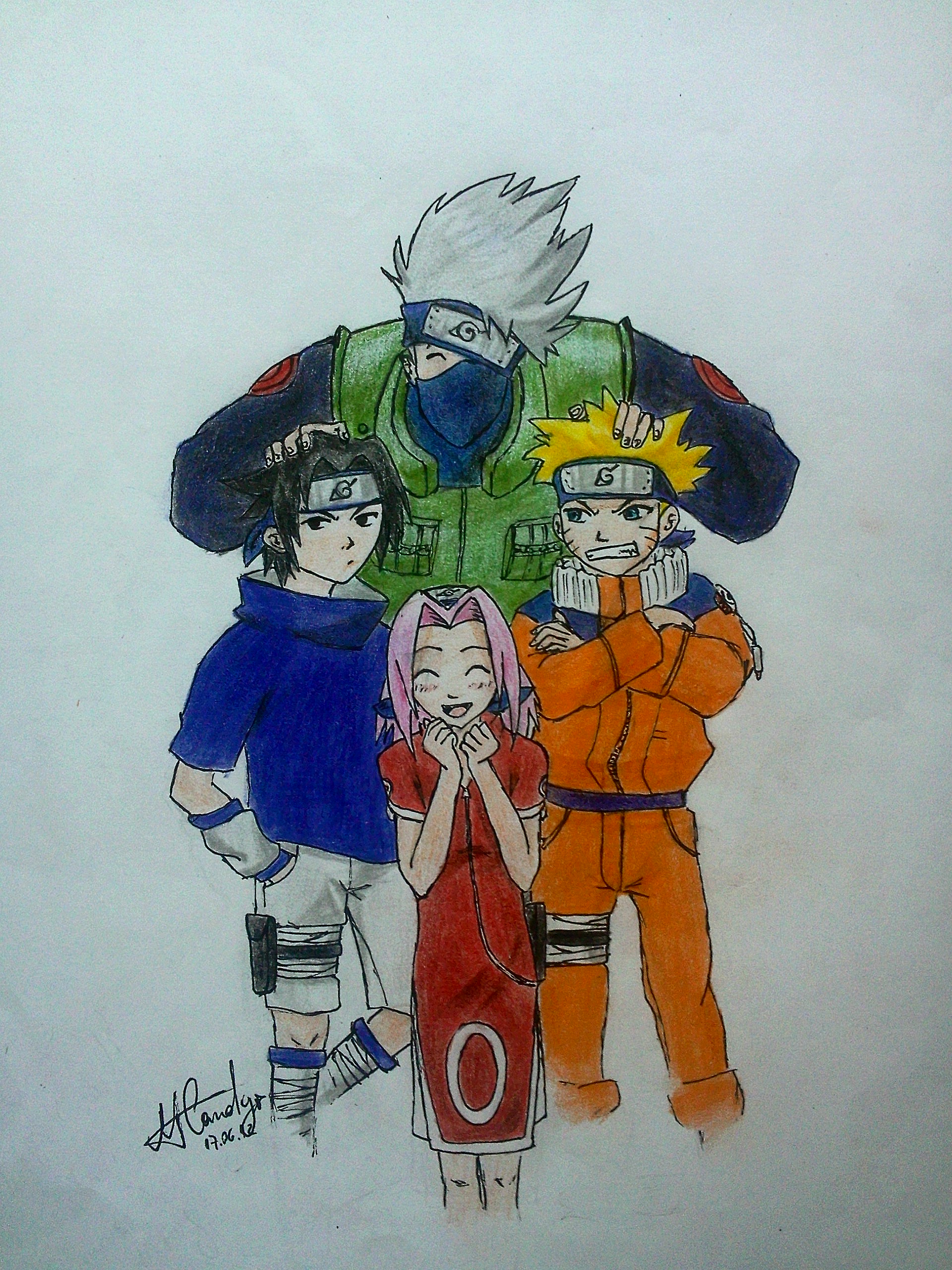 Naruto-Shippuden by Sasram on DeviantArt  Arte anime, Kakashi desenho,  Naruto e sasuke desenho