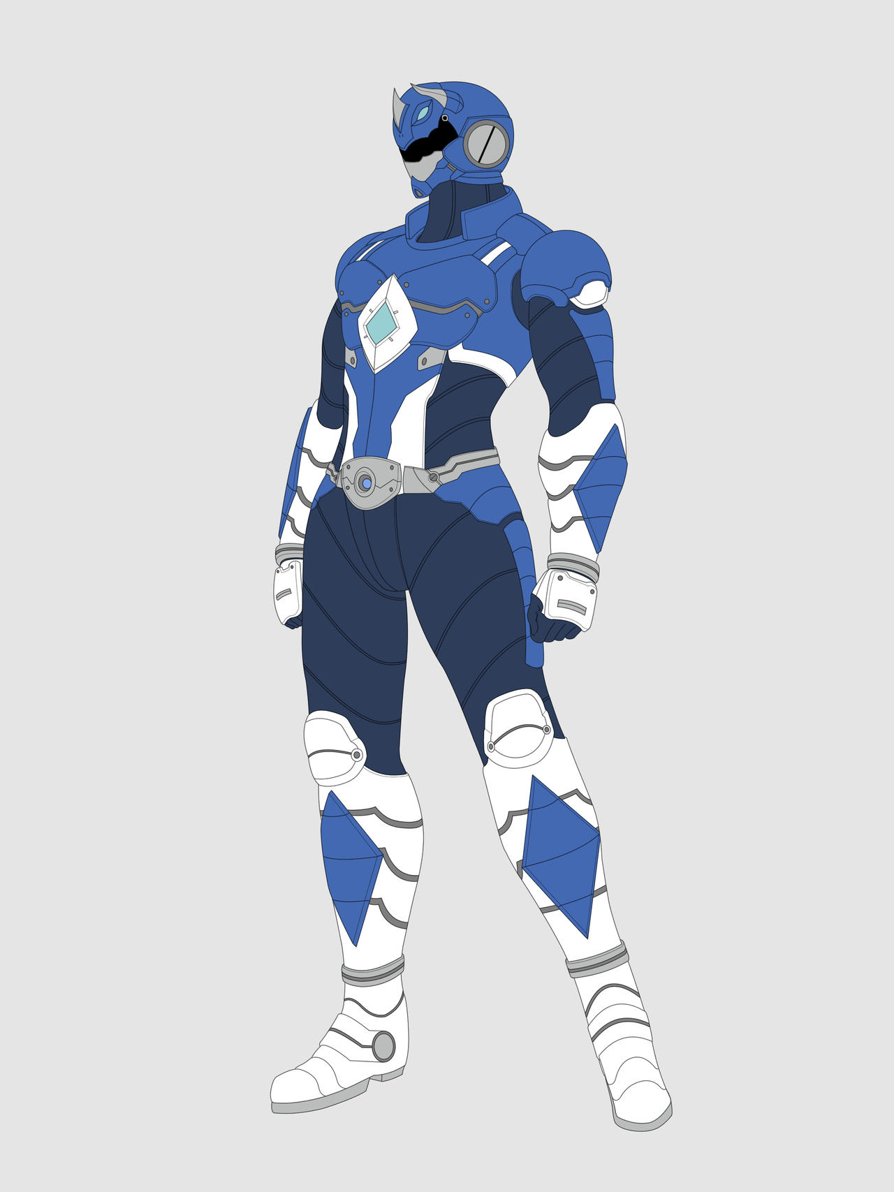 Blue Ranger RE2 by everyfaces on DeviantArt