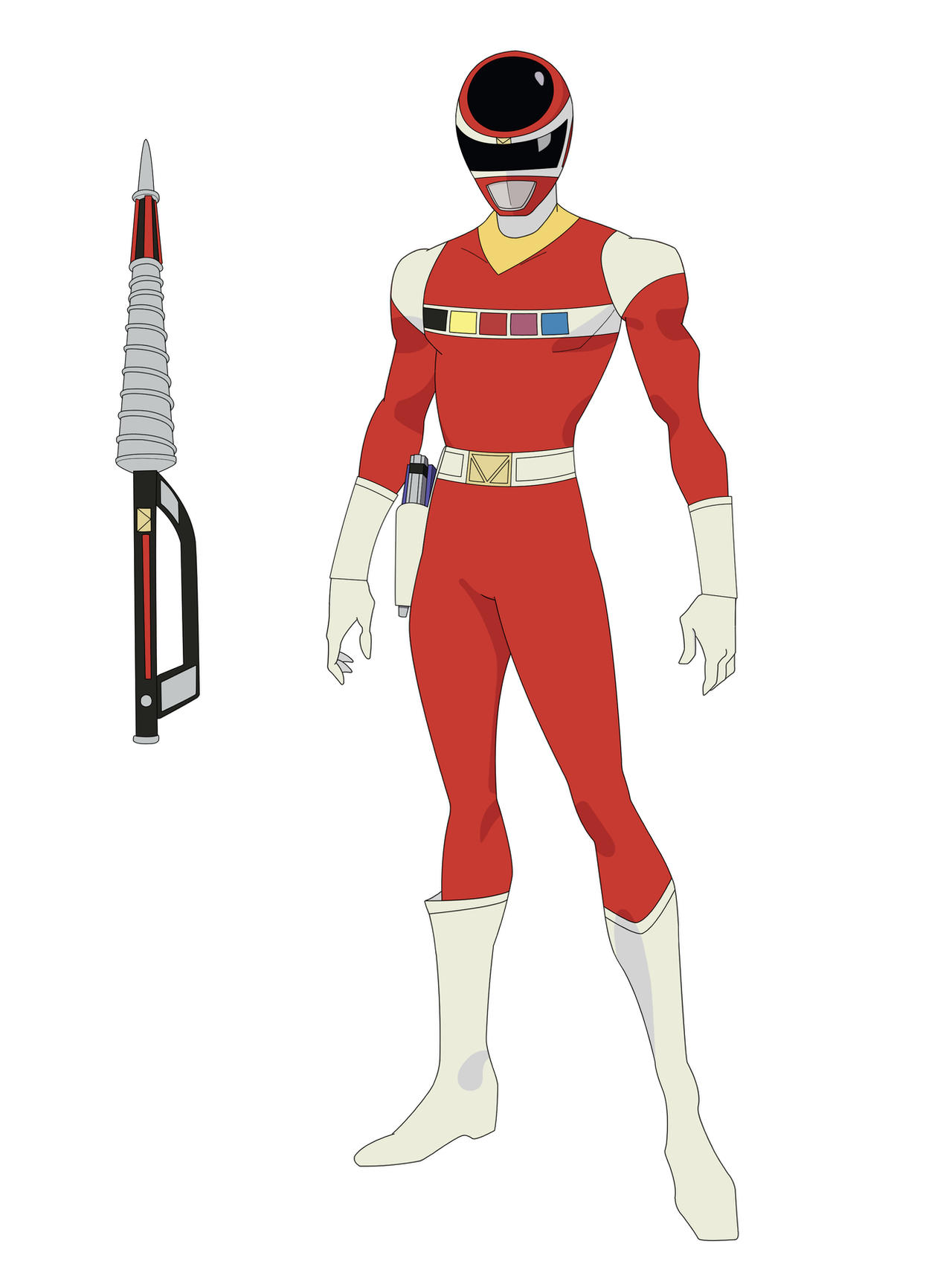 Red Space Ranger by everyfaces on DeviantArt