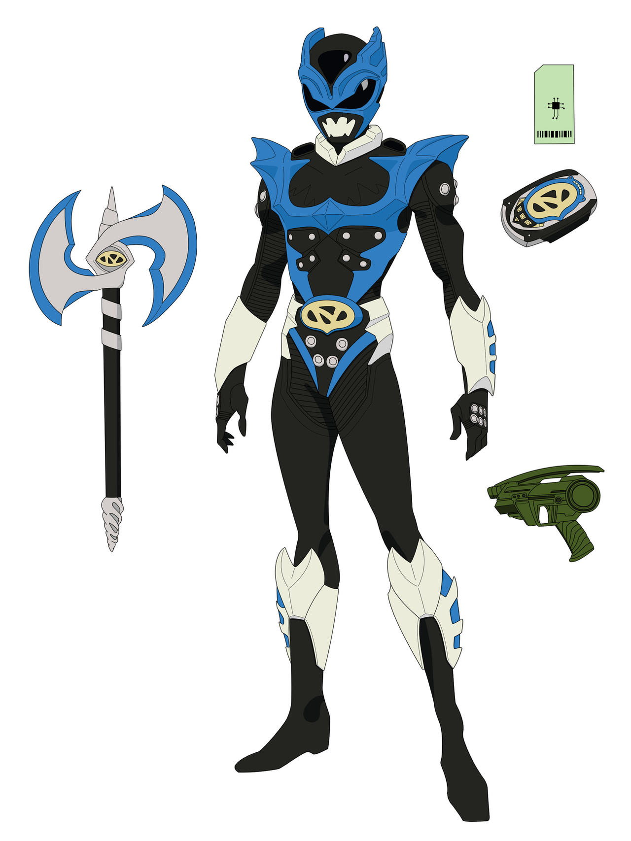Blue Psycho Ranger by everyfaces on DeviantArt
