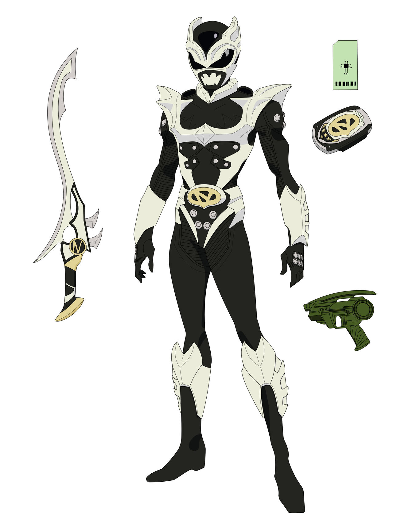 White Psycho Ranger by everyfaces on DeviantArt