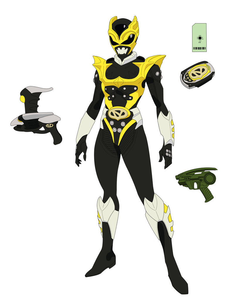 Yellow Psycho Ranger by everyfaces on DeviantArt