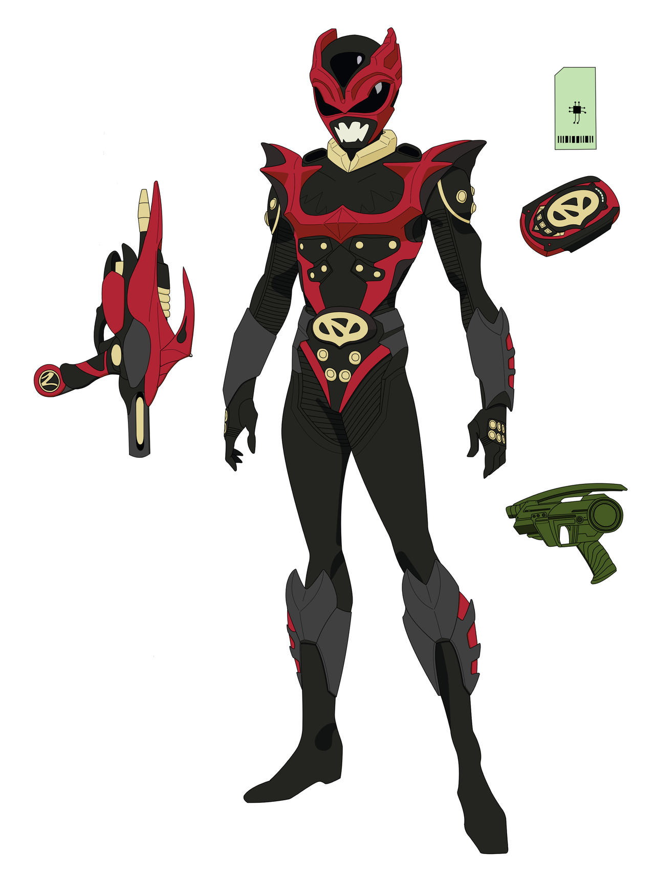Crimson Psycho Ranger by everyfaces on DeviantArt