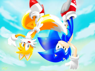 Sonic And Tails - Flying High