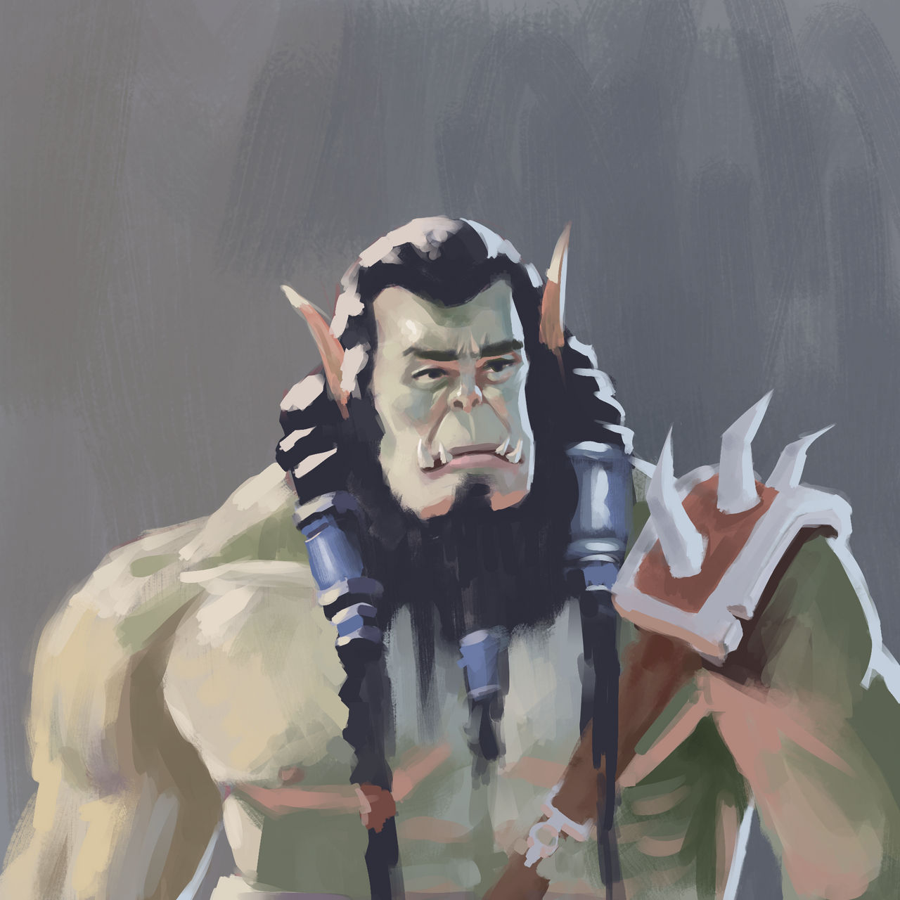 Orc digital painting by jaylordz15 on DeviantArt