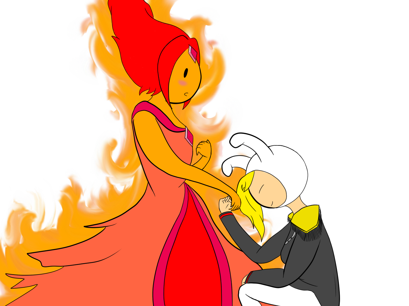 Flame Princess and Fionna