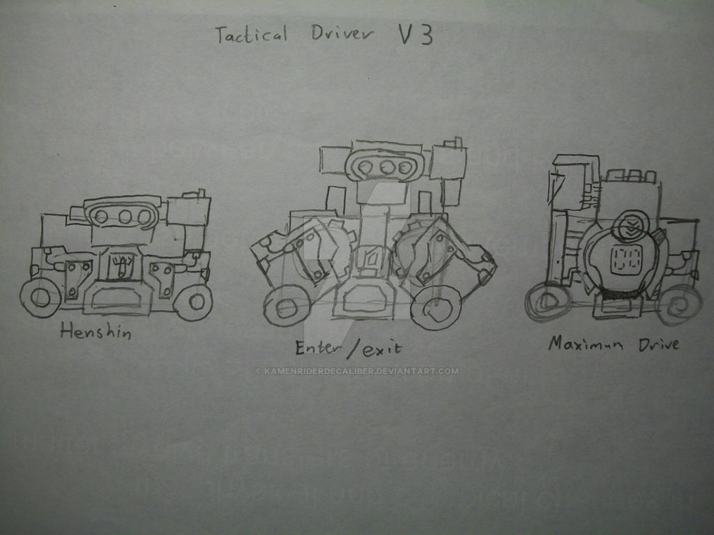 Captain Style Driver Layout Concept Art: Tactical Driver V3 by KamenRiderDeCaliber on DeviantArt