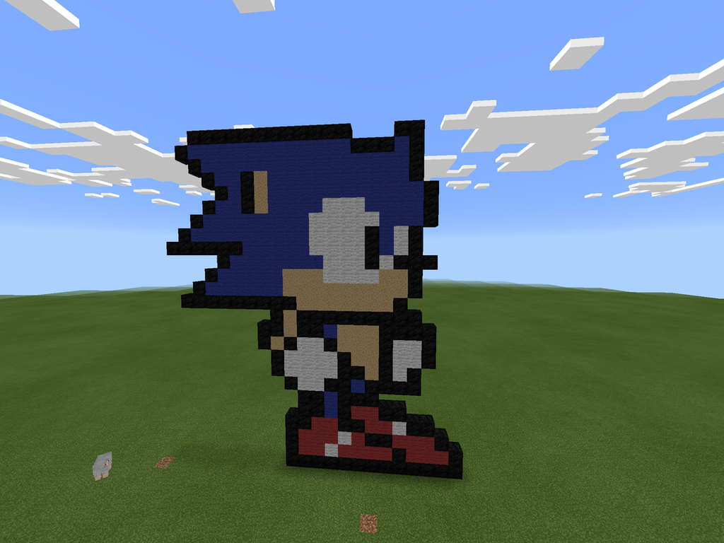 Sonic The Hedgehog Pixel Art Templates Minecraft Pixel Art Building Ideas.....