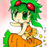 chibi Gumi riding a carrot