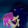 Dark Sonic and Kira First Kiss