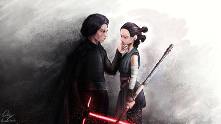 Rey and Kylo Ren