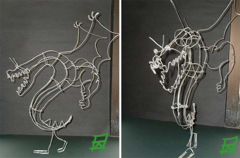 Trogdor Wireframe Sculpture