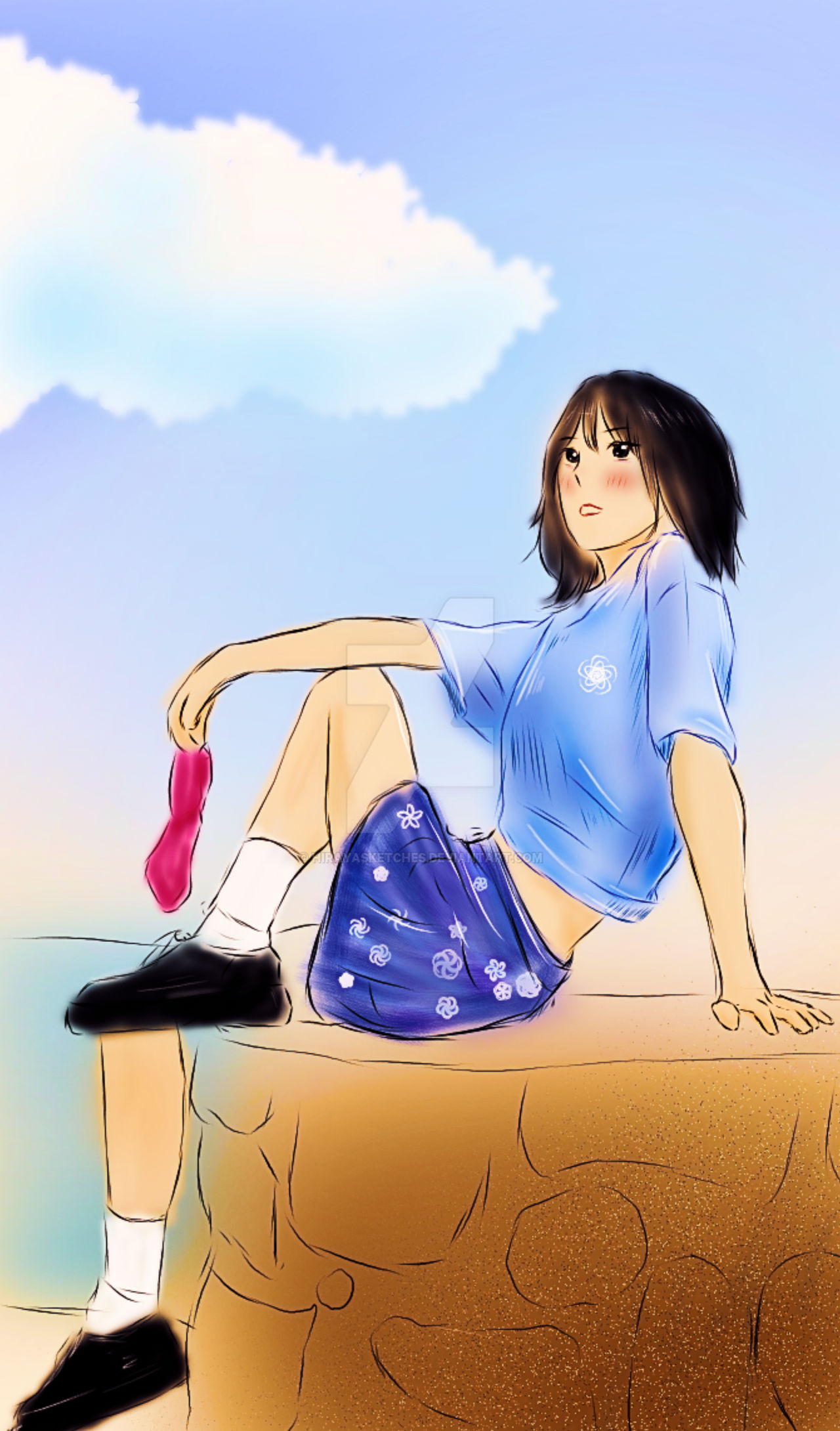 Ess Girl. Deviantart just a girl 6 by HirayaSketches on DeviantArt