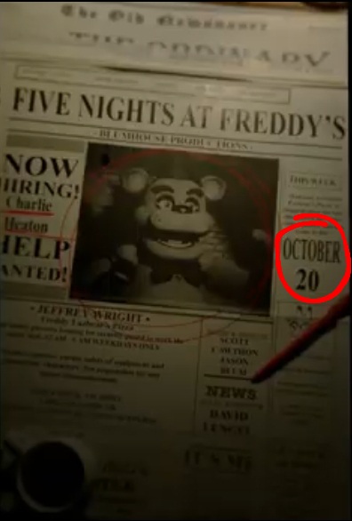 Five Nights at Freddy's Movie Release Date Revealed