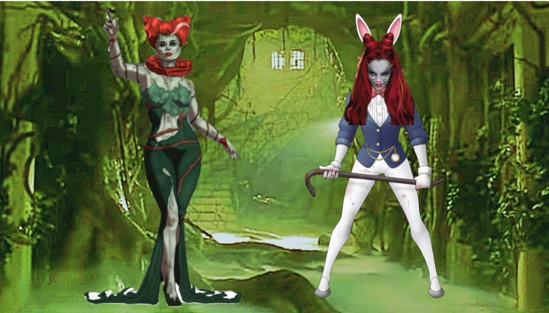 Poison ivy meets the white rabbit (burtonverse) by gavin53zan on DeviantArt