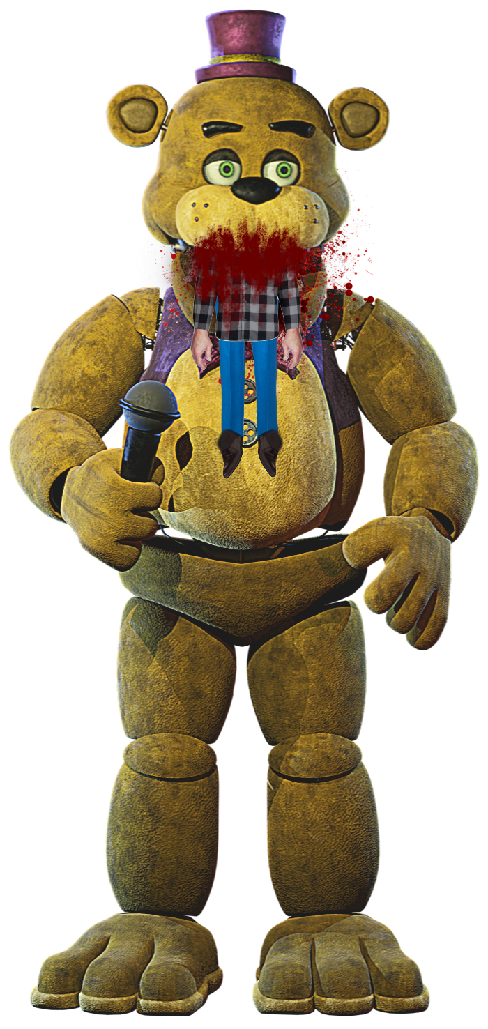 Fnaf movie styled bite of 83 fredbear (PNG) by gavin53zan on DeviantArt