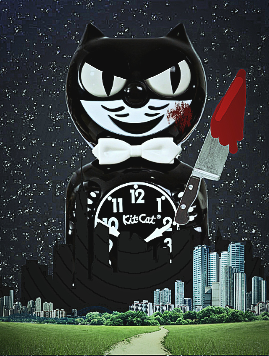 Custom kit cat clock horror movie poster by gavin53zan on DeviantArt