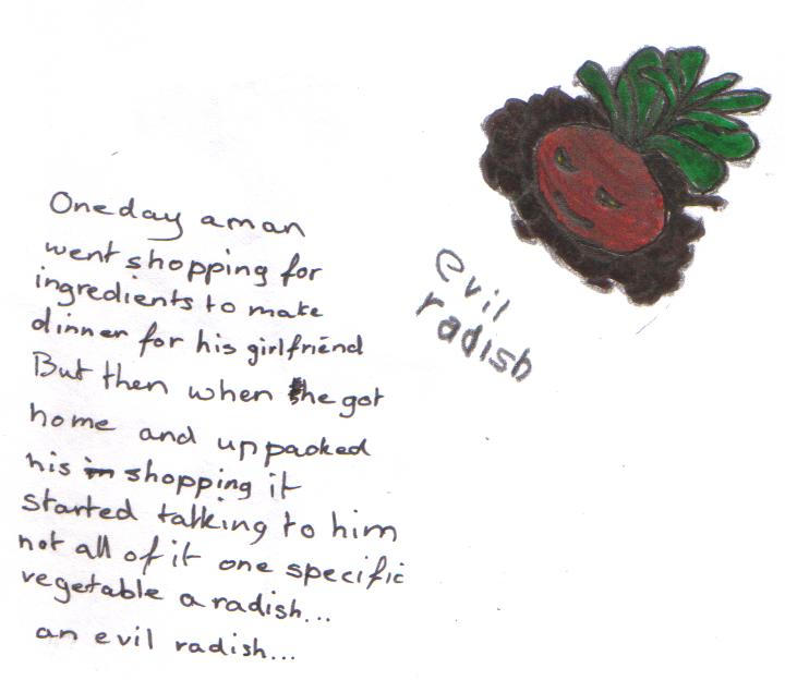 Evil Raddish Evil radish by Queengeekelouise on DeviantArt