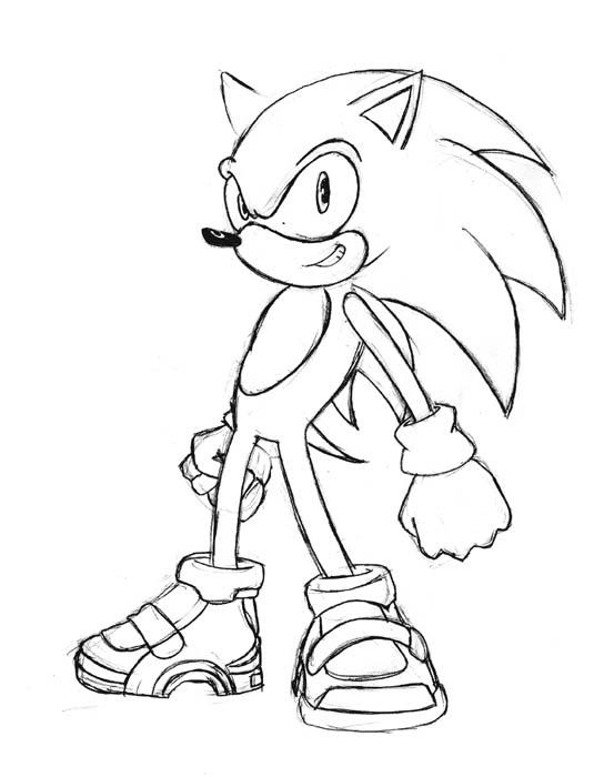 Sonic - test sketch by ancode on DeviantArt