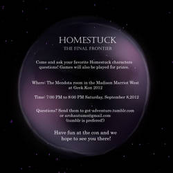 Homestuck: The Final Frontier Advertisement