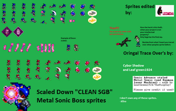 Metal Sonic sprite sheet remake by Metalsonicomaewa on DeviantArt