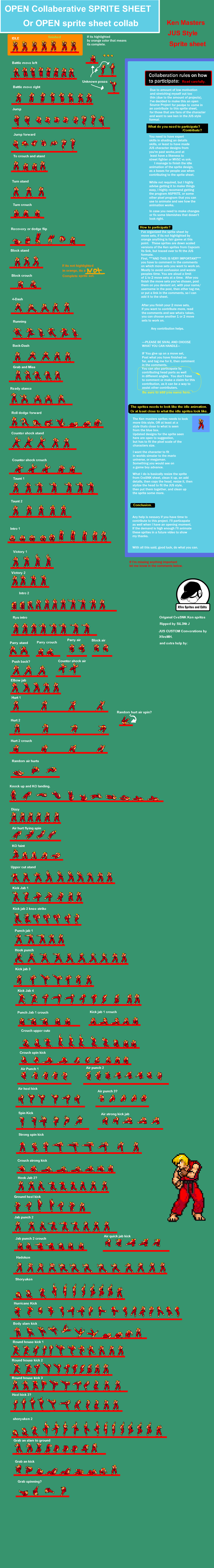 Collab Sheet Ken JUS Open Source Collab sprite sheet by XFireMHDev on DeviantArt