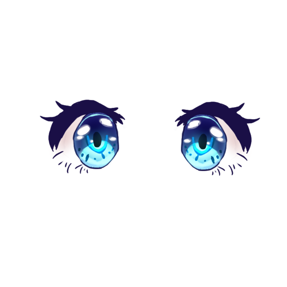Kawaii blue anime eyes by iiKawaii-Kookie on DeviantArt