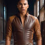 Handsome Guys in Tight Leather Outfit 12