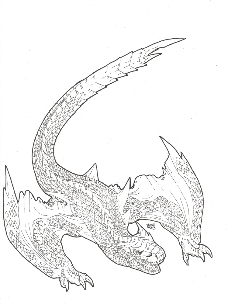 Fury of the Tigrex (uncolored)