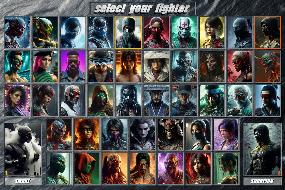 Mk 10 Roster Mortal Kombat: Klassic Roster by Kakarotho on DeviantArt