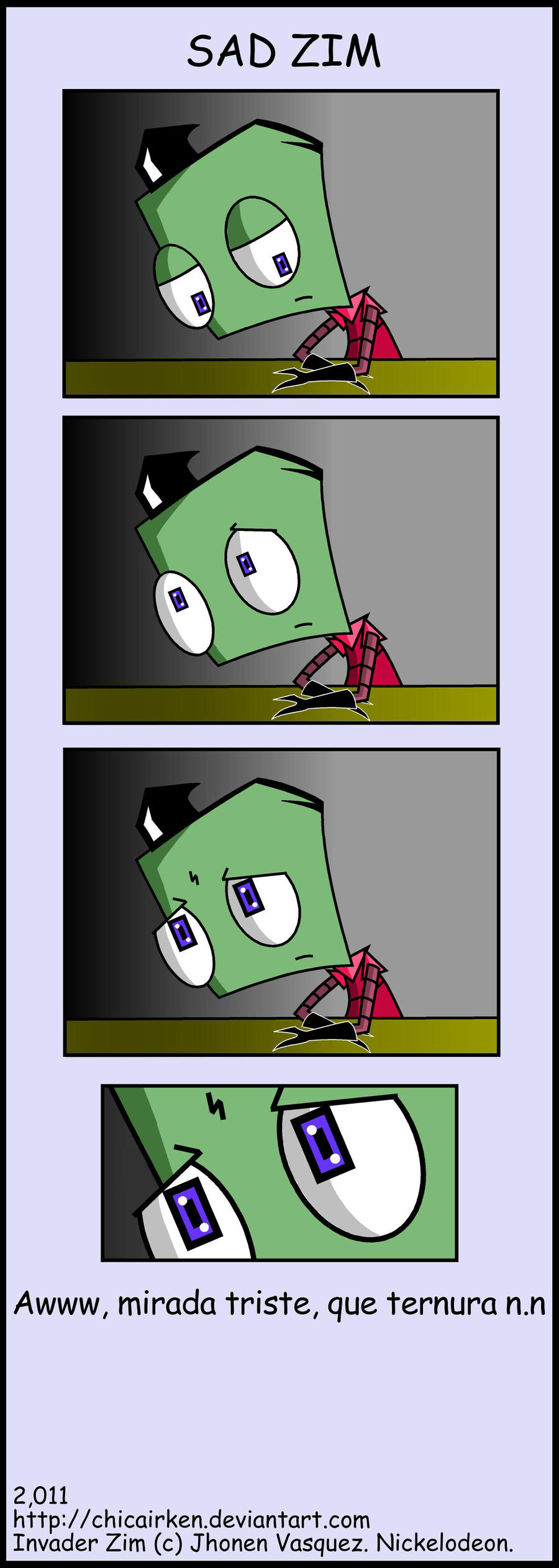 SAD ZIM By CHICAIRKEN On DeviantArt sad-zim-by-chicairken-on-deviantart