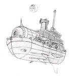 Steampunk Concept Art No.1 by CreepyBlueStorm