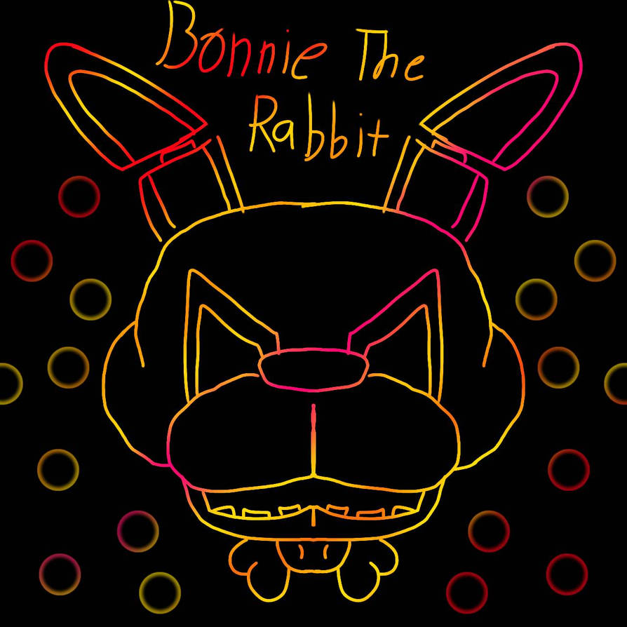 Bonnie Rabbit Neon Sign NEON BONNIE THE BUNNY by ShadrowChica on DeviantArt