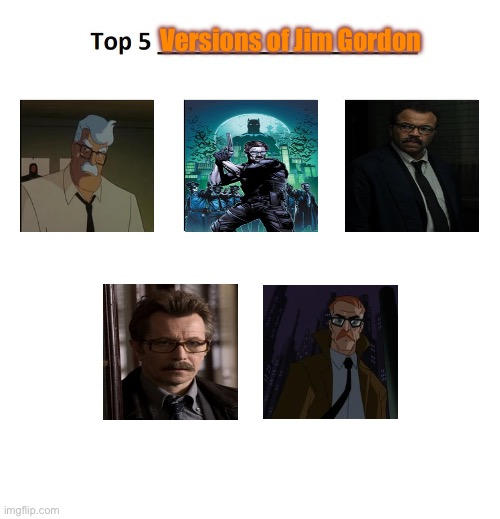 Jim Gordon Spring My Top 5 Versions of Jim Gordon by Crystalias-1616 on DeviantArt