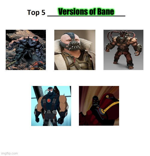 My Top 5 Versions of Bane by Crystalias-1616 on DeviantArt