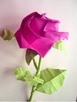 Origami rose