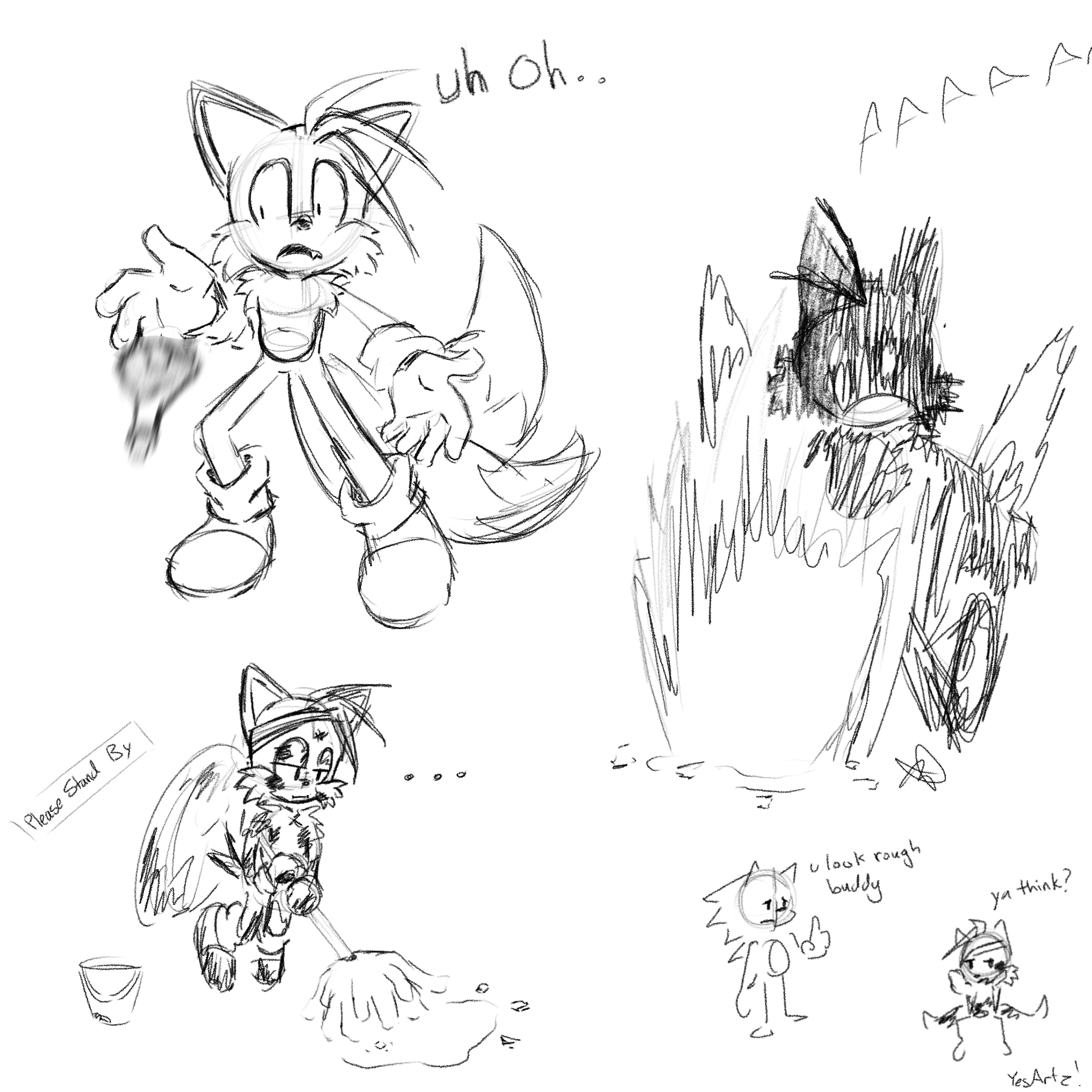 Tails chemical accident by YesEditz on DeviantArt