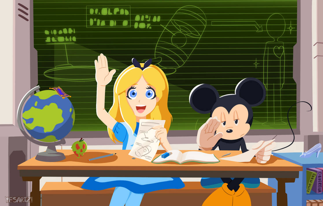 Maria Mickey Alice and mickey as maria and shadow by YesArtz on DeviantArt