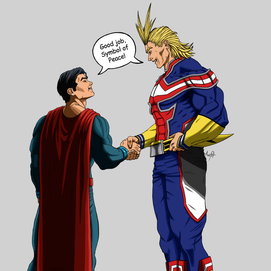 All Might and Superman by AnaLeticia2017CM on DeviantArt