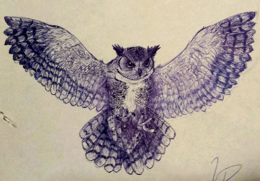 Ballpoint Pen Owl