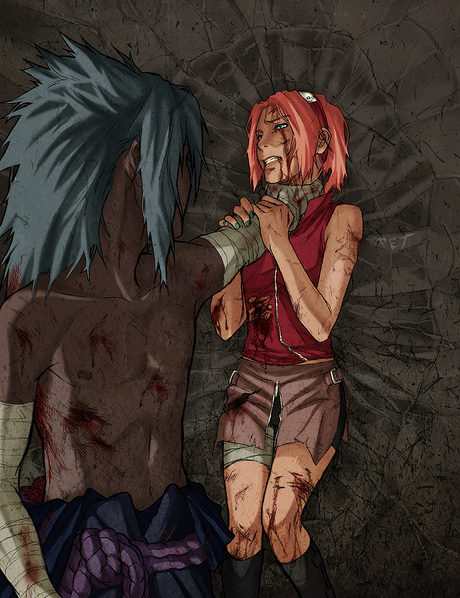 Sasuke Uchiha/Sakura Haruno (NARUTO) VS Dave