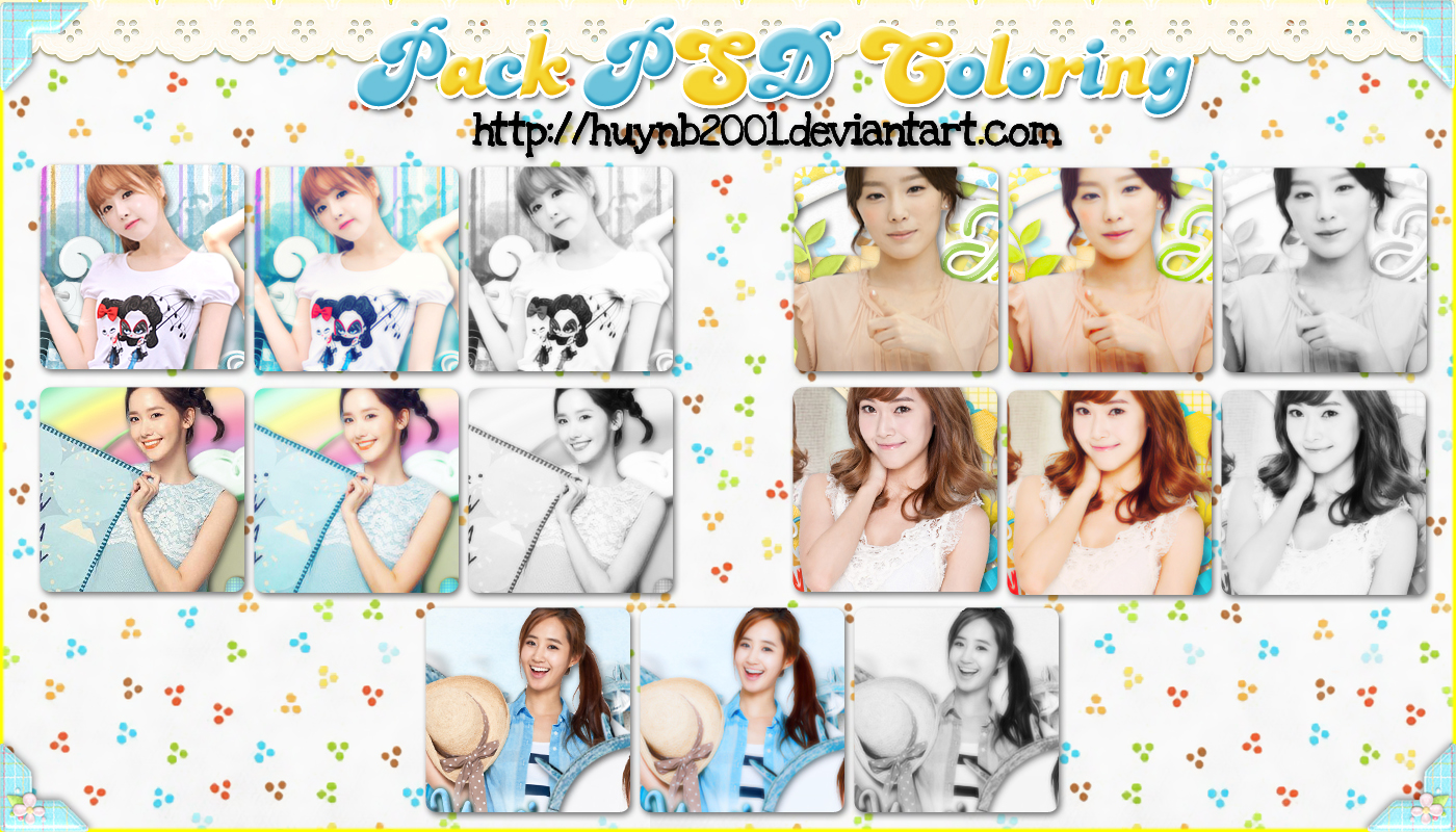 [ Pack PSD Coloring] PACK PSD COLORING #1 :