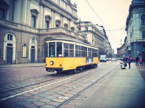 Old Tram in Milan