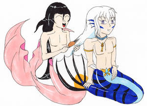 AT - Drake combing Narayan's hair by CentaurWorks AT - Drake combing Narayan's hair by CentaurWorks