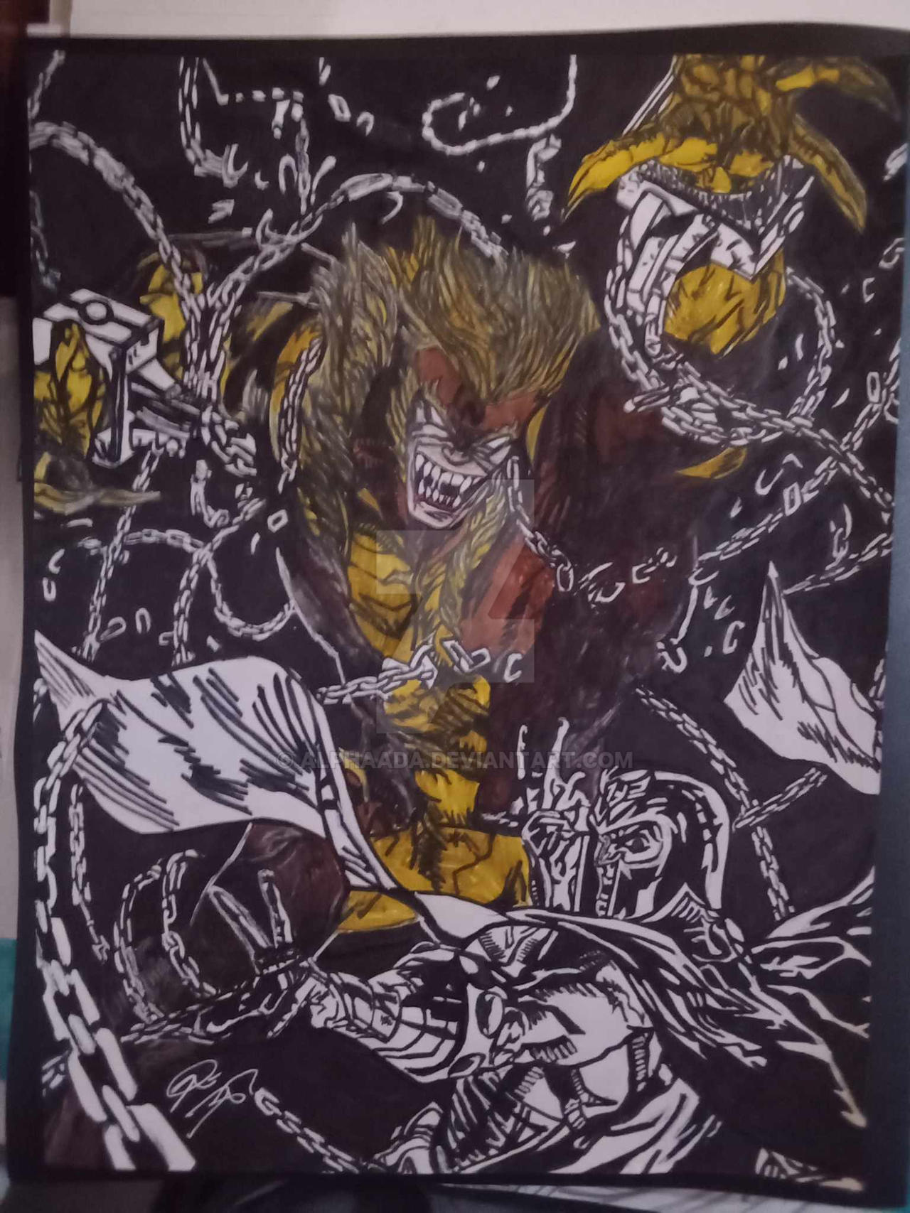Sabertooth vs Magneto by alphaada on DeviantArt